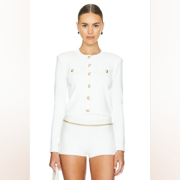 L'AGENCE Sweaters - $475 L'AGENCE Toulouse Cardigan In Ivory Size Small